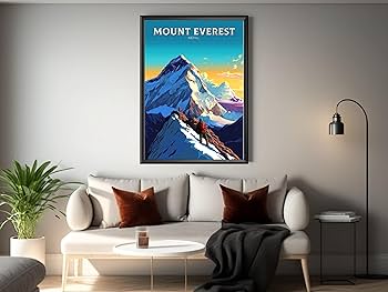 Amazon.com: Mount Everest Poster | Mount Everest